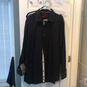 Awesome cocktail shirt textured black